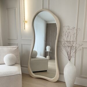 Arcurva - Large Full Length Concrete Irregular Mirror 170cm x 85cm