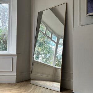 Theo - Full Length Gold Rectangular Large Metal Mirror 179cm x 80cm