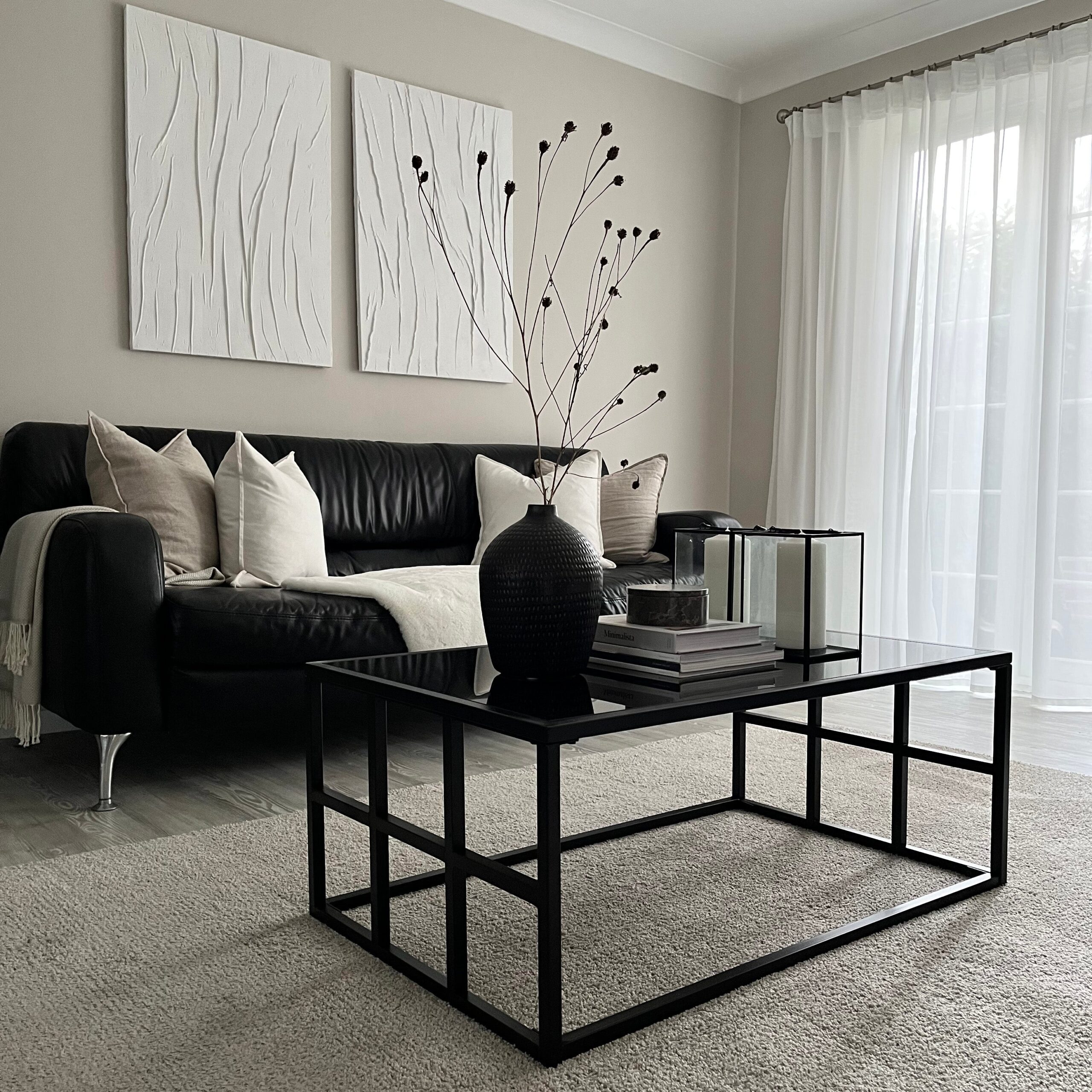 Brooklyn - Black Modern Large Rectangle Tinted Mirrored Coffee Table - Image 9